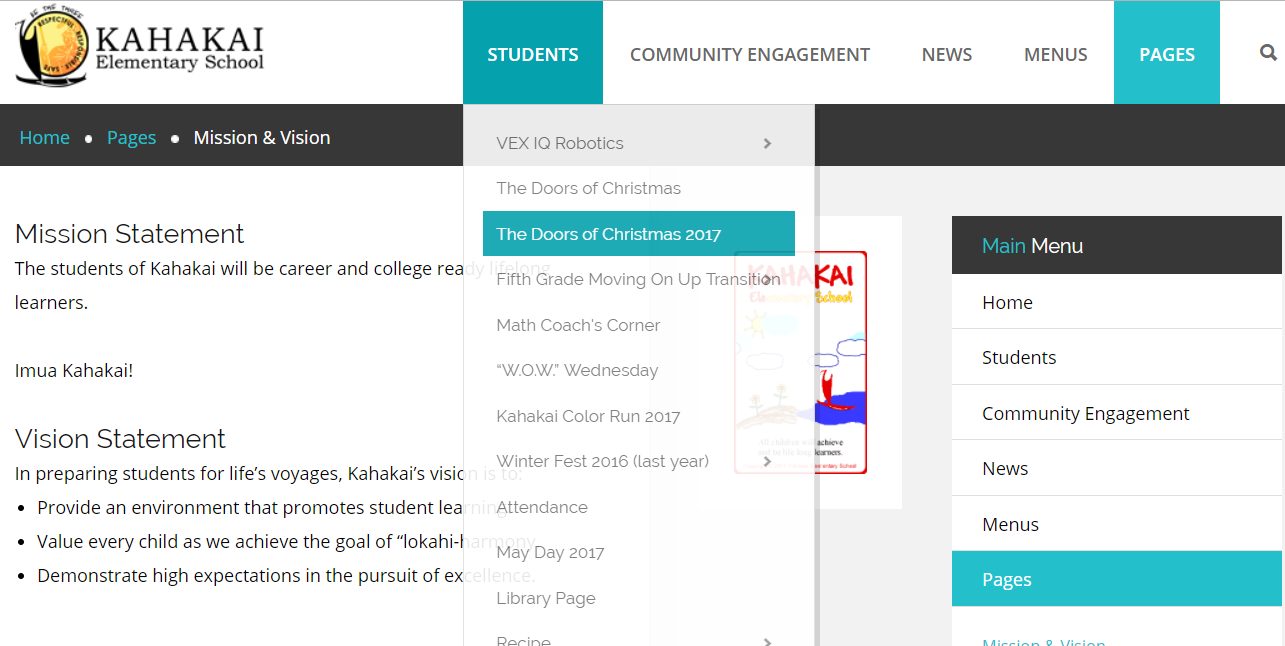 Kahakai Elementary School Website